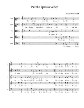 Perche spess'a veder