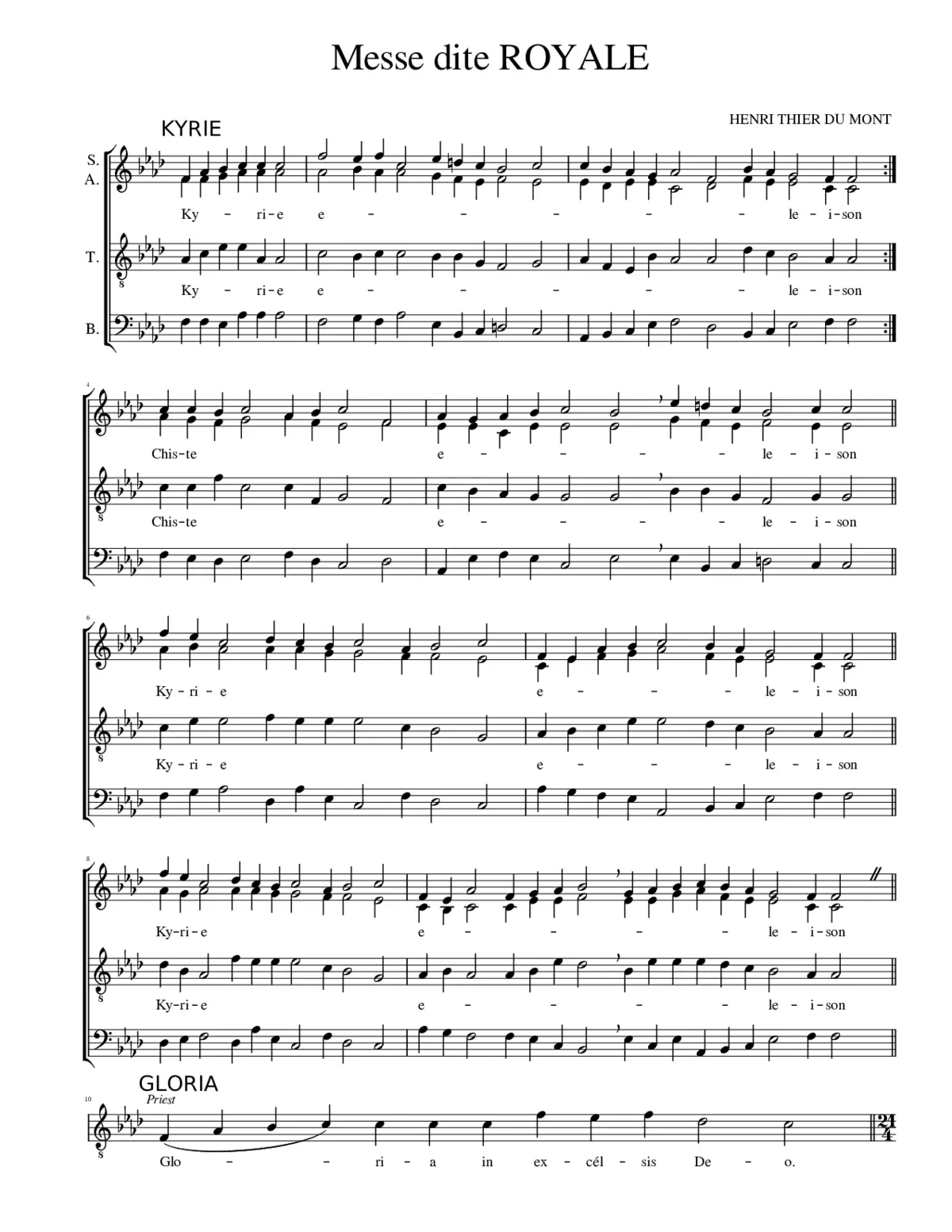 Messe Royale - Page 1