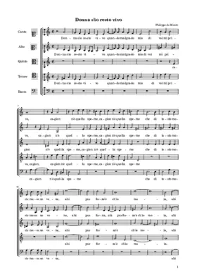 Donna s'io resto vivo