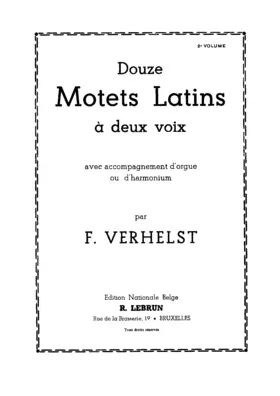 12 Motets latins à 2 voix