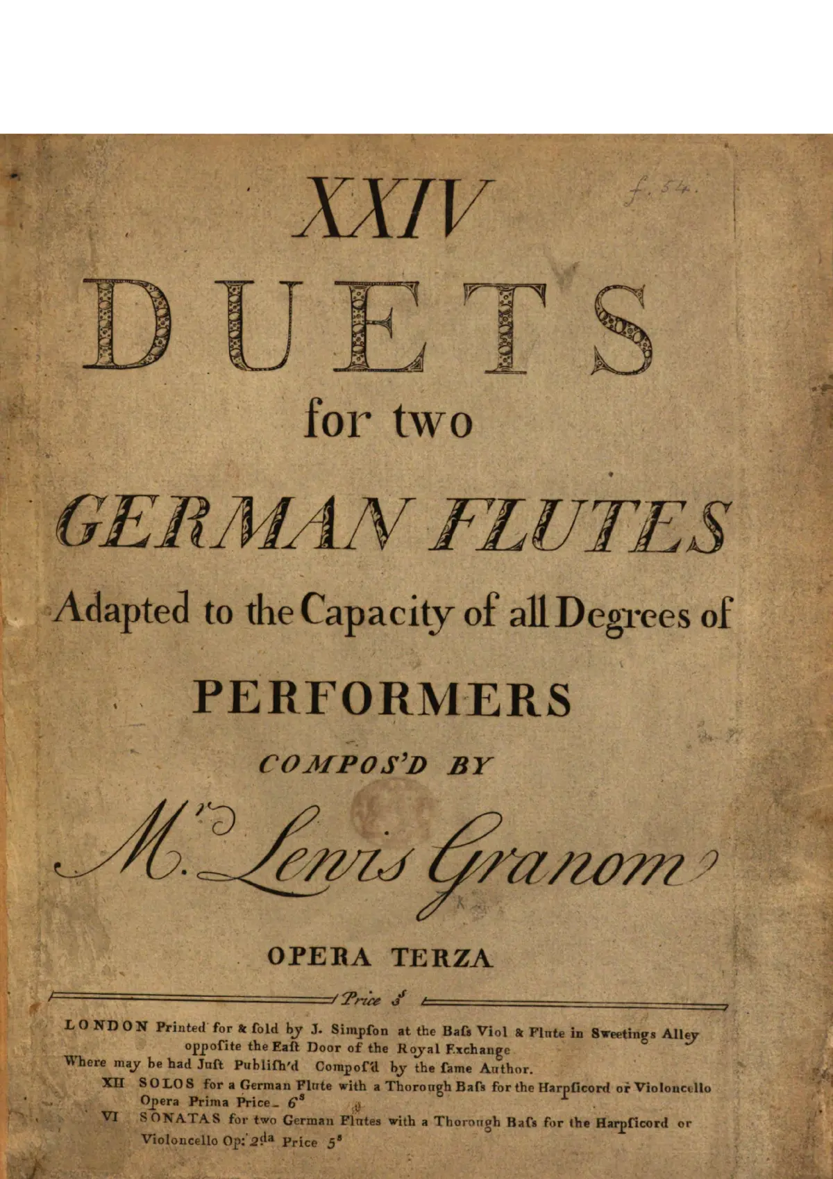 24 Flute Duets - Page 1