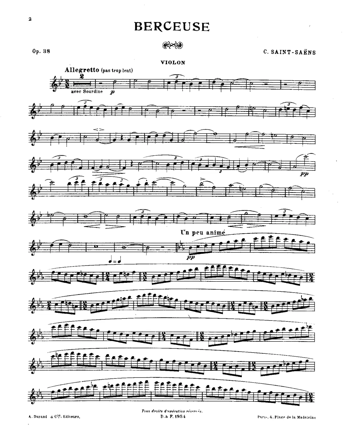 Berceuse - Page 1