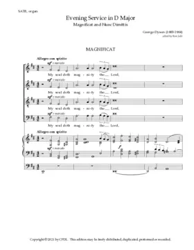 Evening Service in D Major