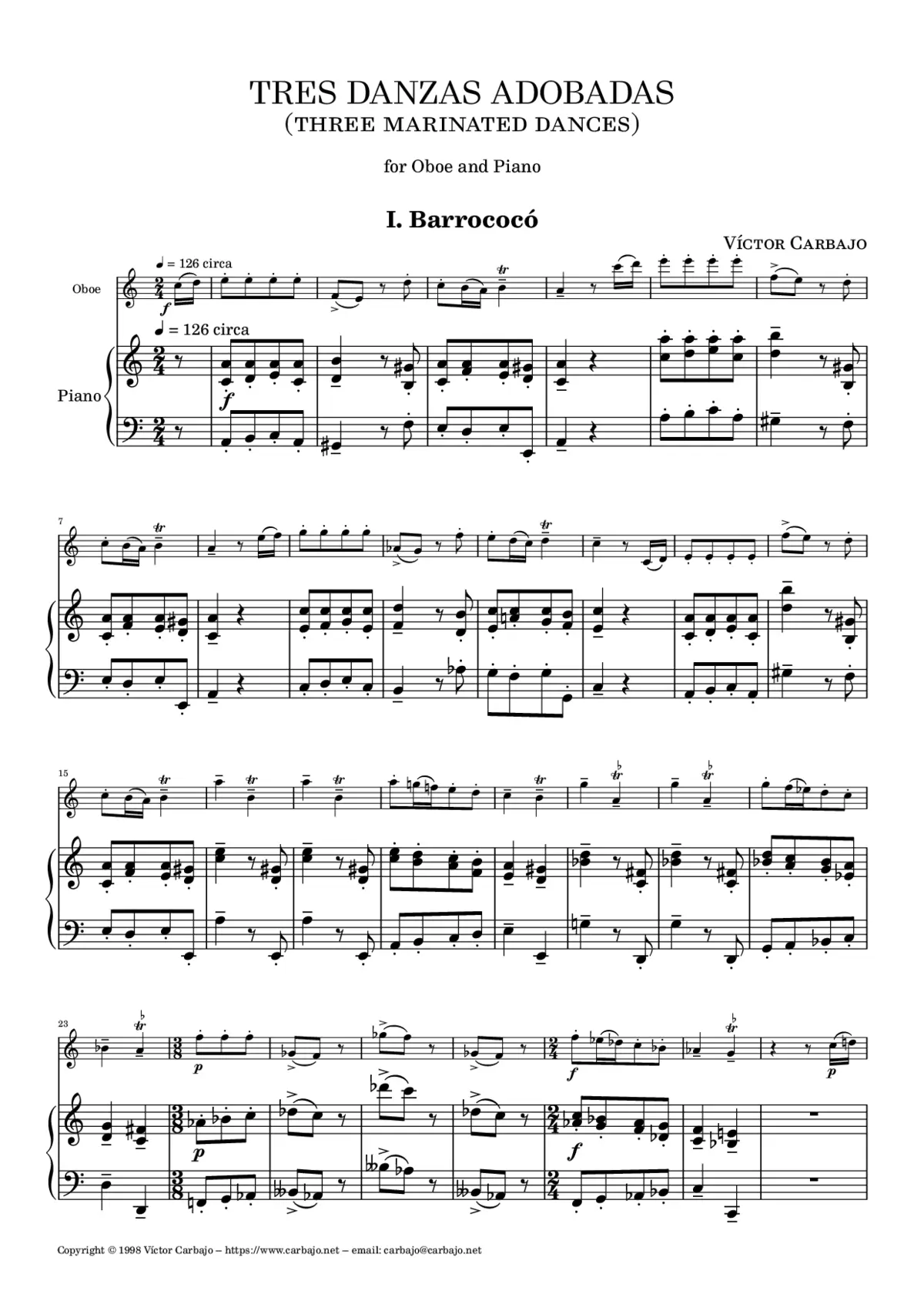 3 Danzas Adobadas - Page 1