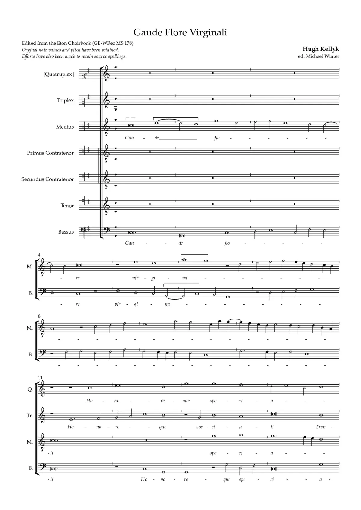 Gaude flore virginali - Page 1