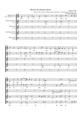 Musica dei donum optimi