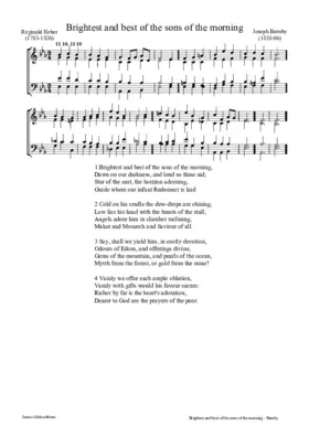 Brightest and best of the sons of the morning