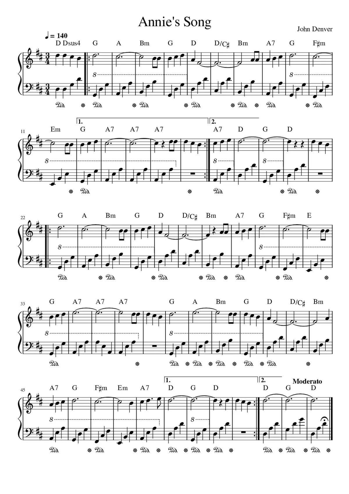 Annie's Song - Page 1