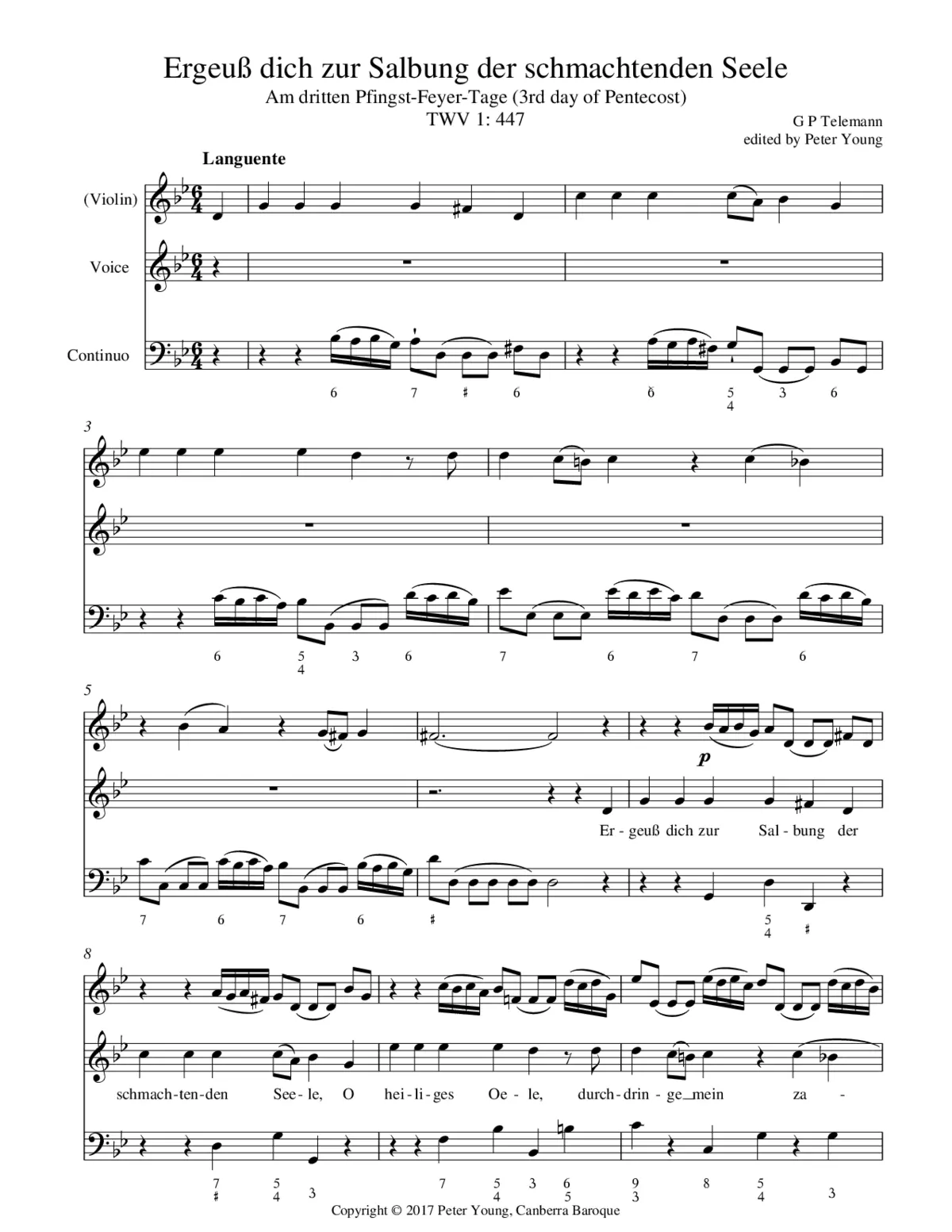 Ergeuß dich zur Salbung der schmachtenden Seele - Page 1