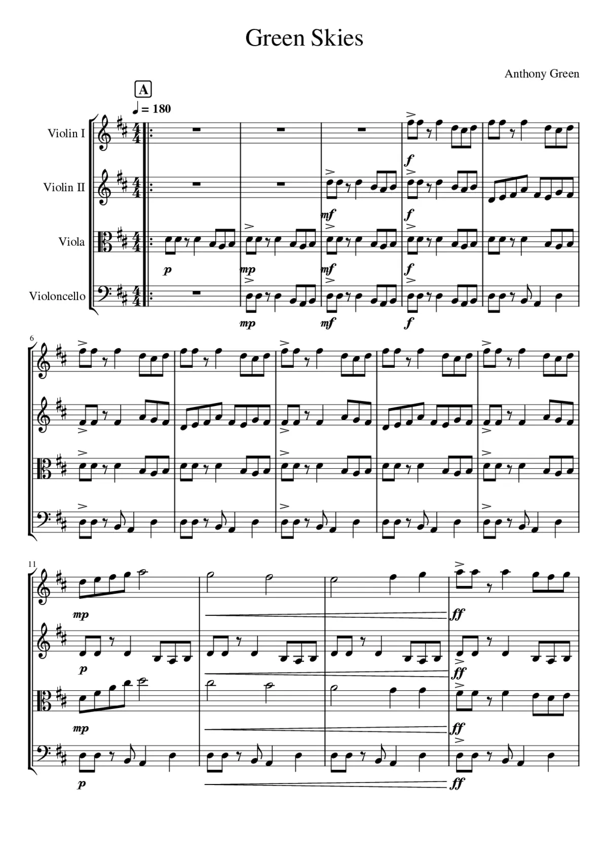 Green Skies - Page 1