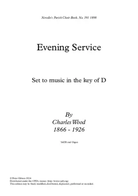 Evening Service in D Major