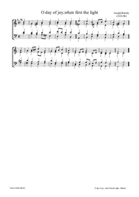 O day of joy, when first the light