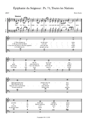 F - Épiphanie du Seigneur, Ps. 71 : Toutes les Nations