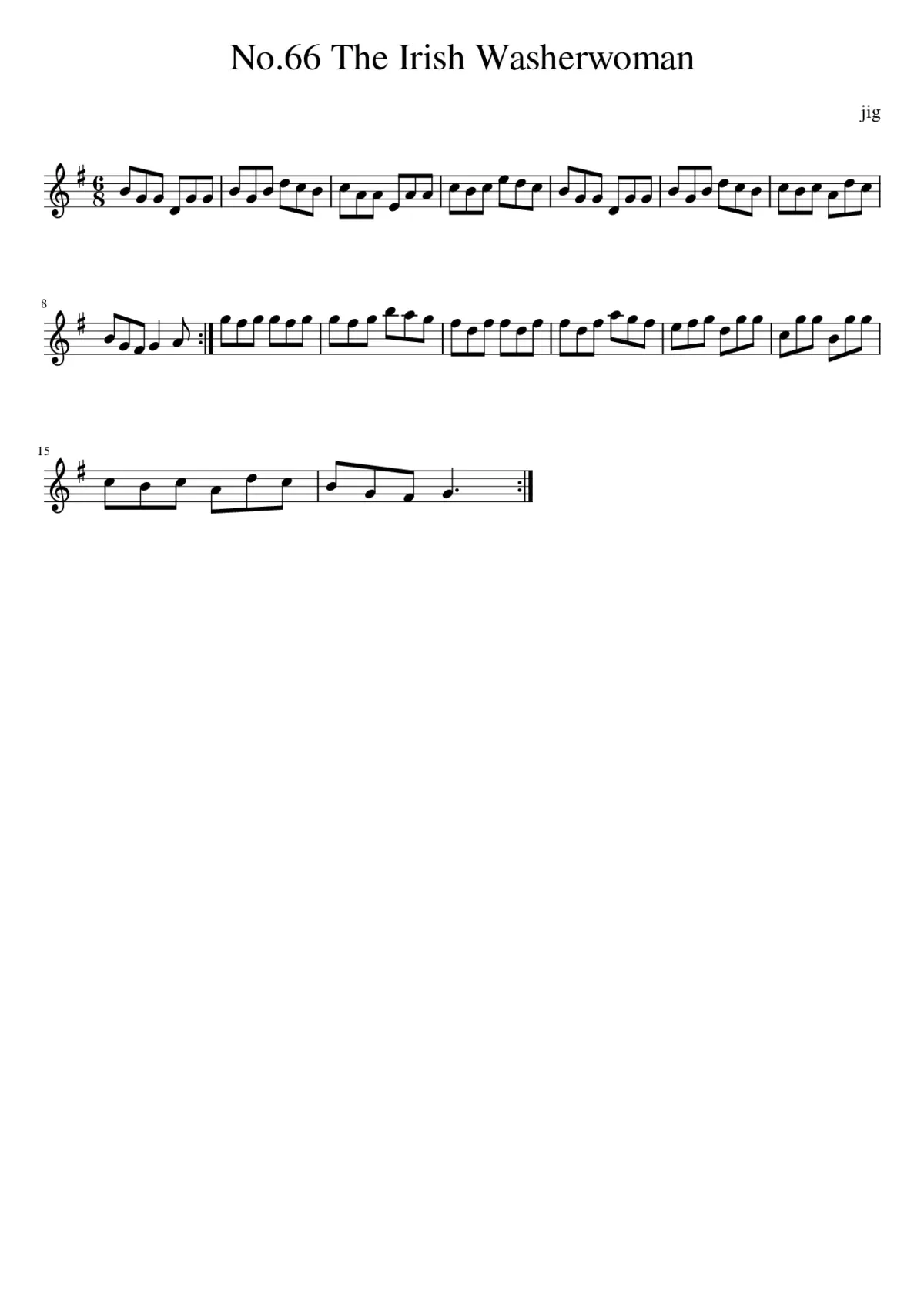 the irish washerwoman - Page 1