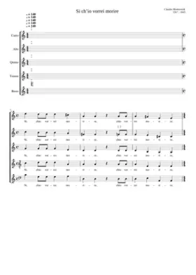 Sì ch'io vorrei morire