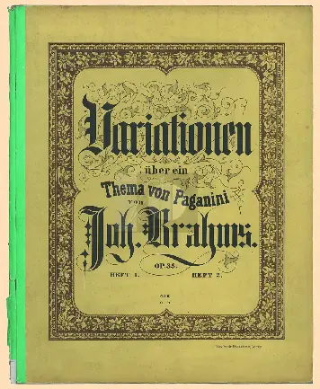 Variations on a Theme by Paganini - Page 1