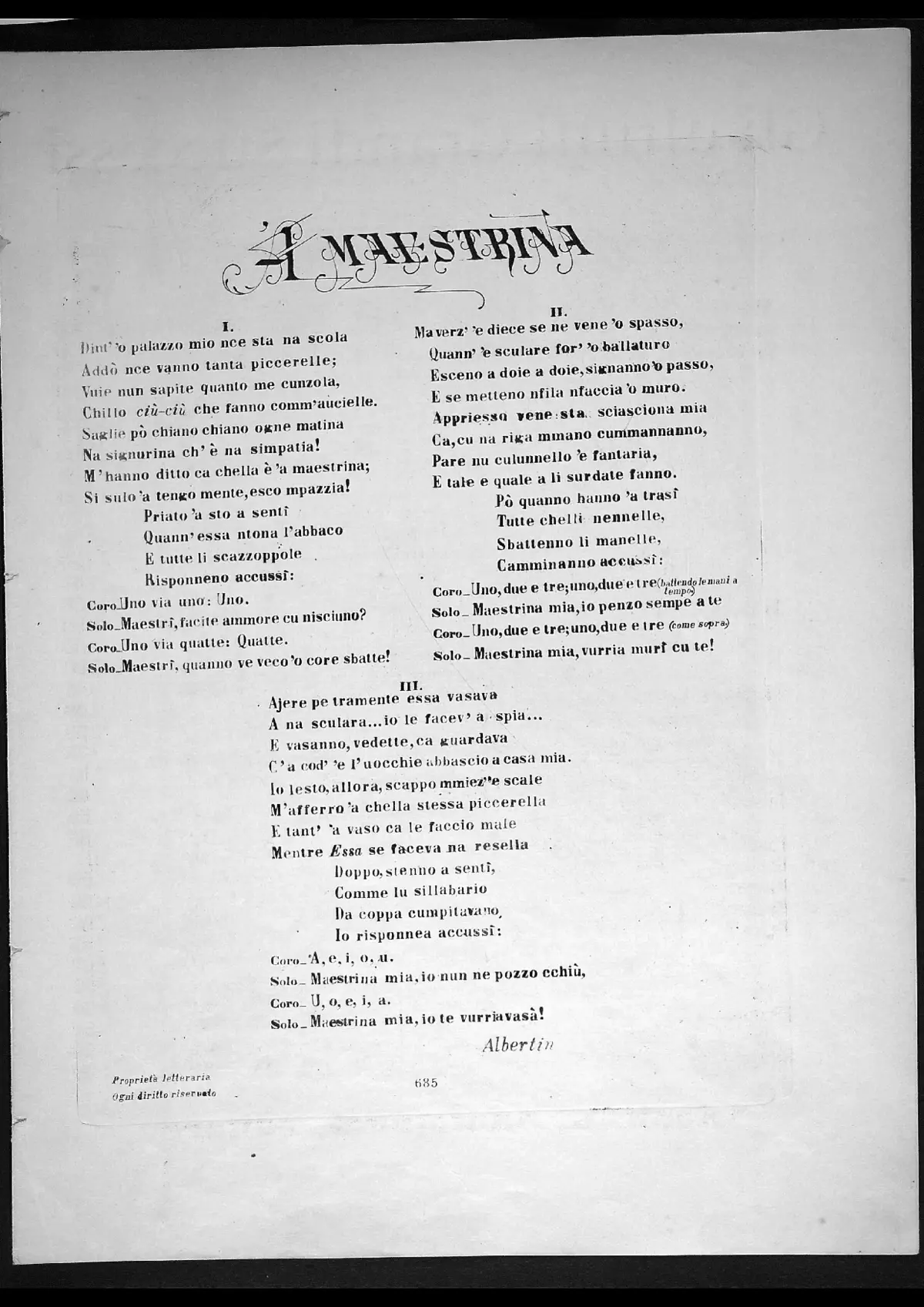 'A maestrina - Page 1