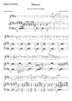 Stances (tirées de L'Ode triomphale)