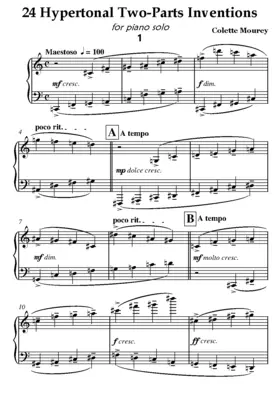 24 Hypertonal Two-Parts Inventions