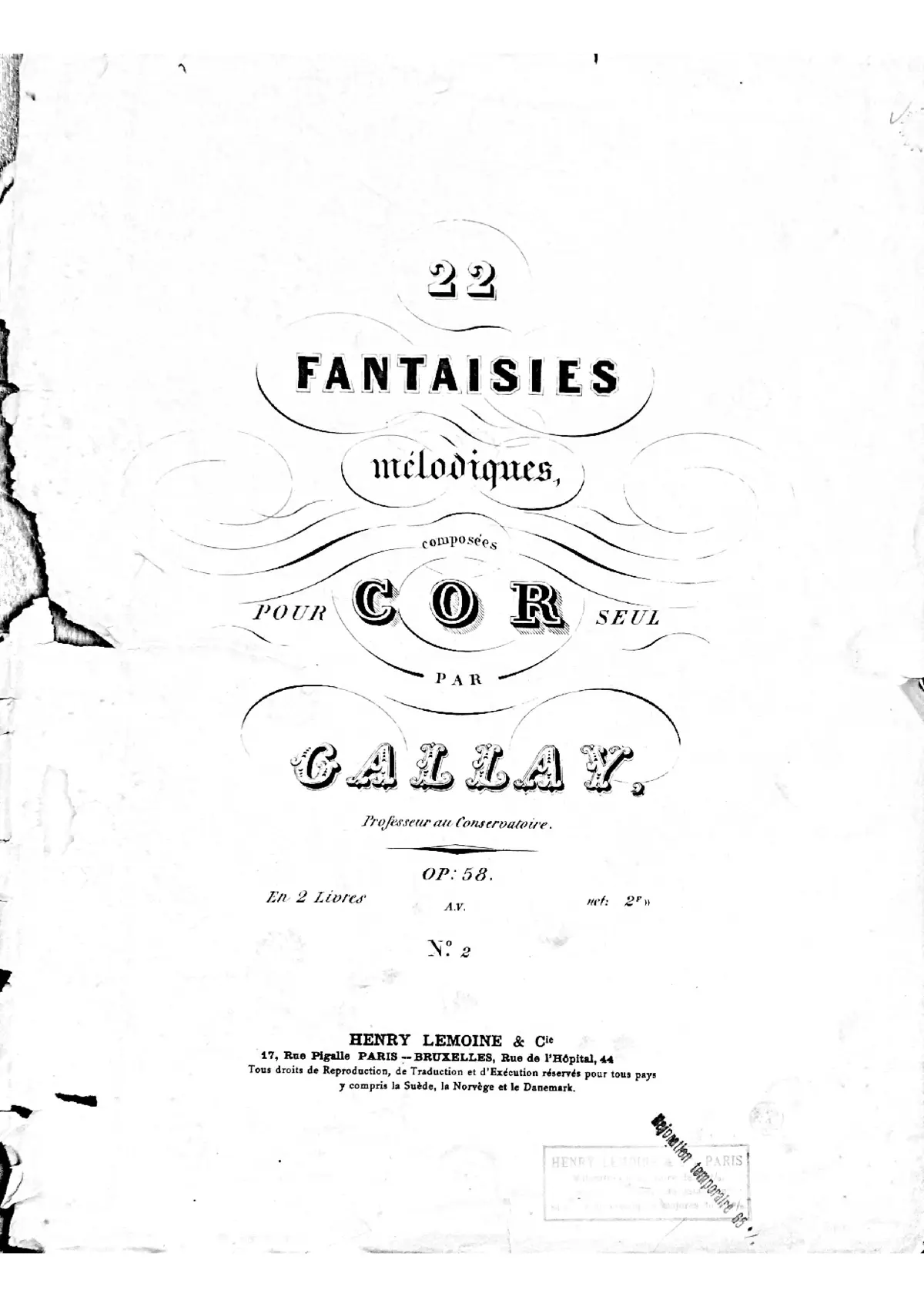 22 Fantaisies mélodiques - Page 1