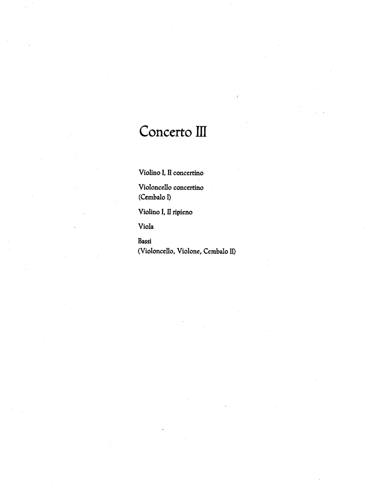Concerto Grosso in E minor - Page 1