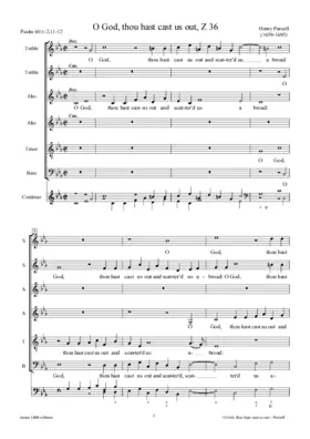 O God, thou hast cast us out, Z 36