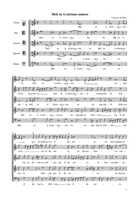 Deh se ti strinse amore