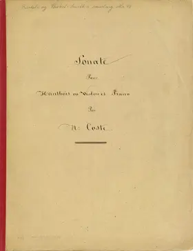 Sonata pour Hautbois ou Violon et Piano