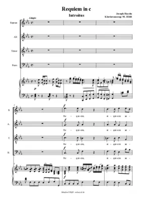 Missa pro defunctis in c