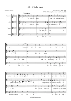 O bella man, che mi destringi 'l core