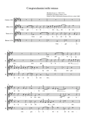 Congratulamini mihi omnes