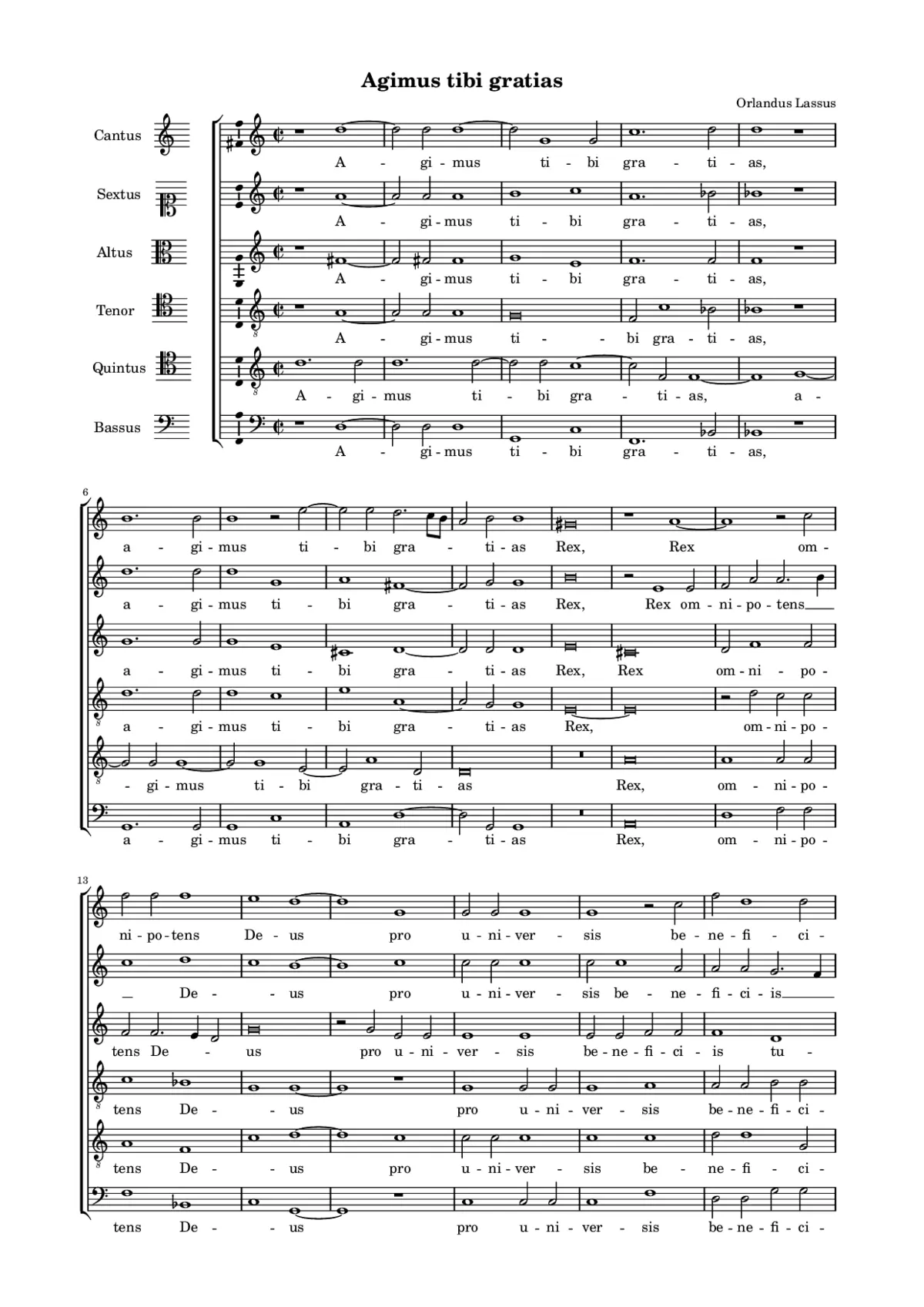 Agimus tibi gratias - Page 1