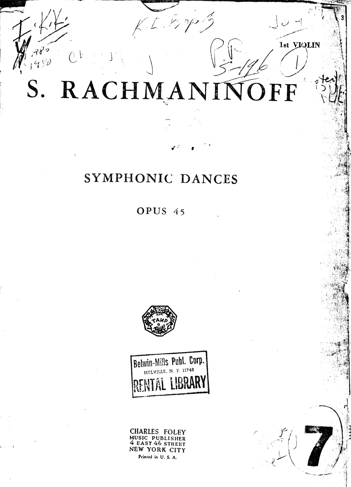 Symphonic Dances - Page 1
