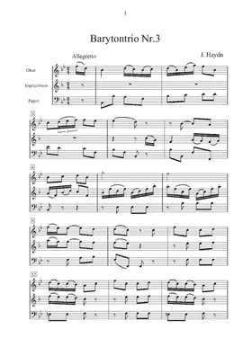 Baryton Trio in A major