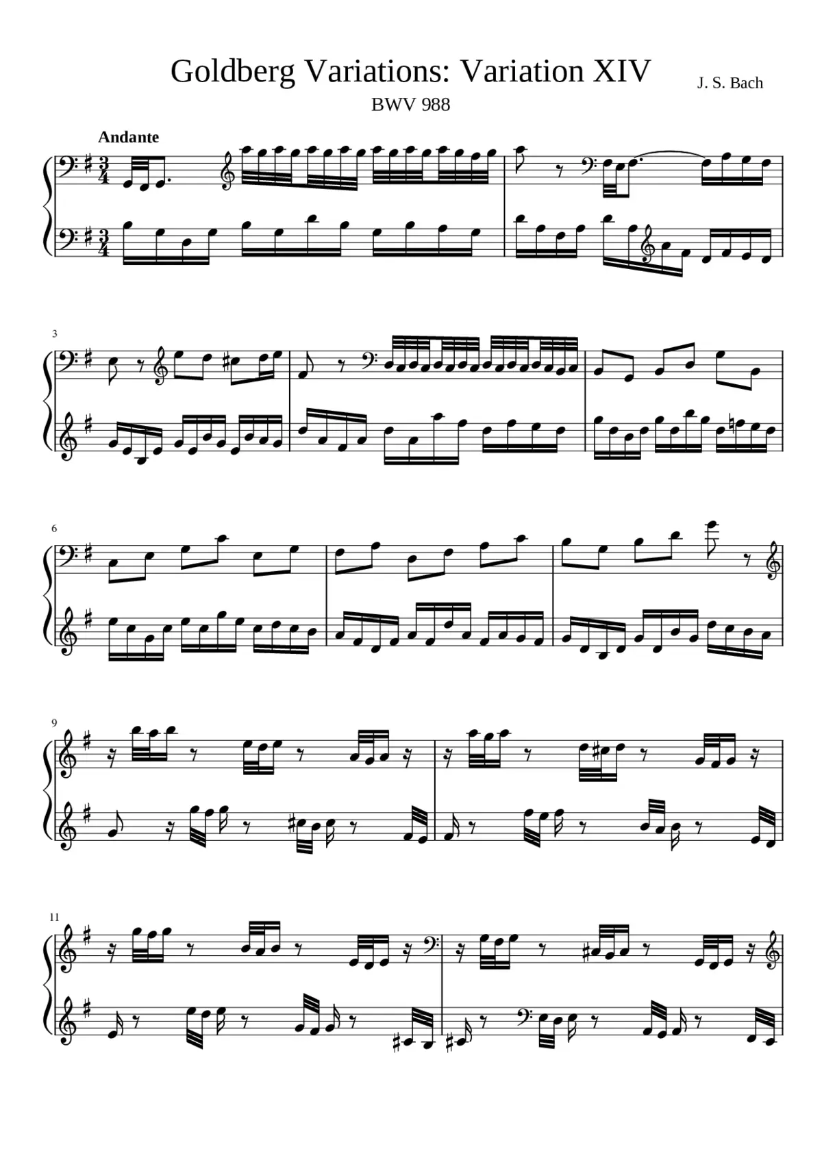 Goldberg-Variationen BWV 988 - Page 1