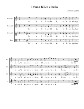 Donna felice e bella