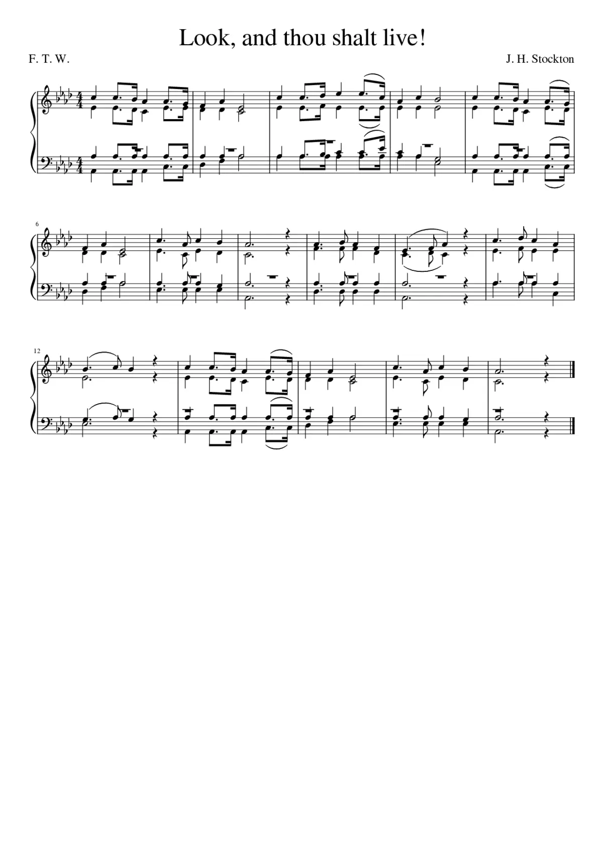 Down at the cross where my Savior died (Stockton) - Page 1