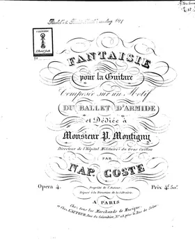 Fantaisie sur un Motif du 'Ballet d'Armide', Op.4