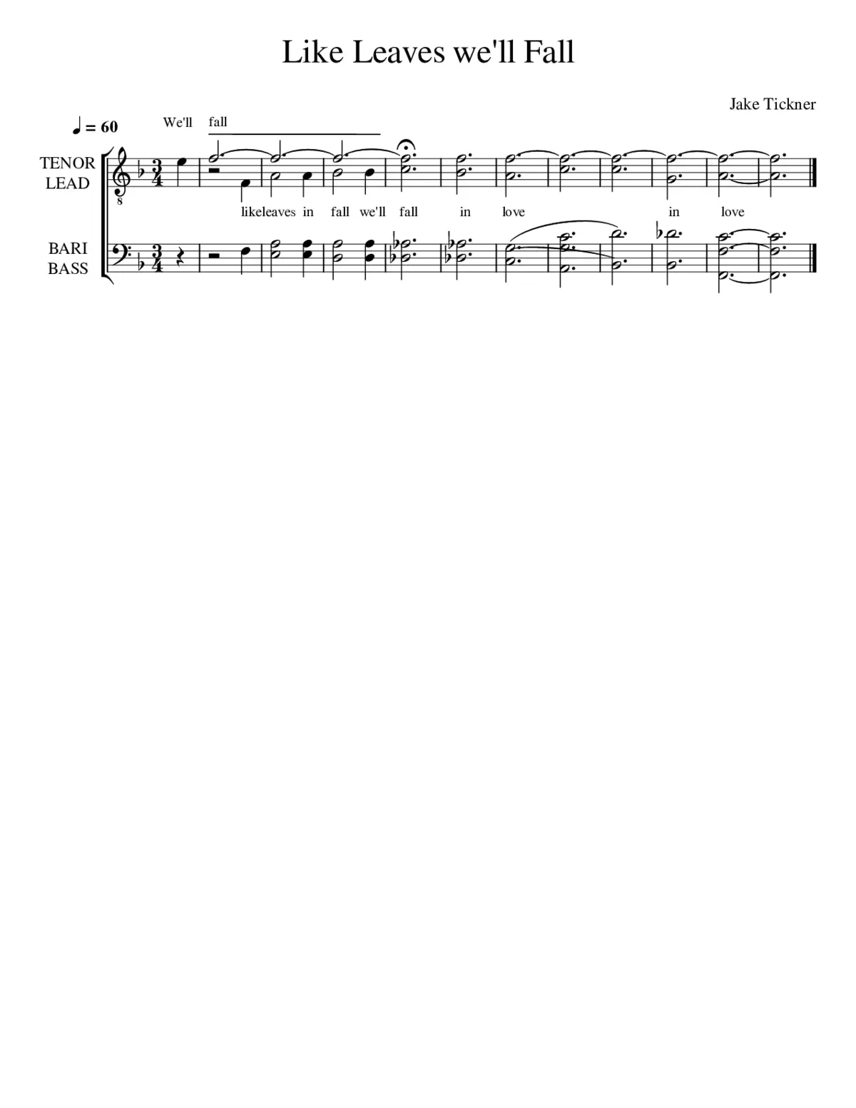 Like Leaves we'll Fall - Page 1