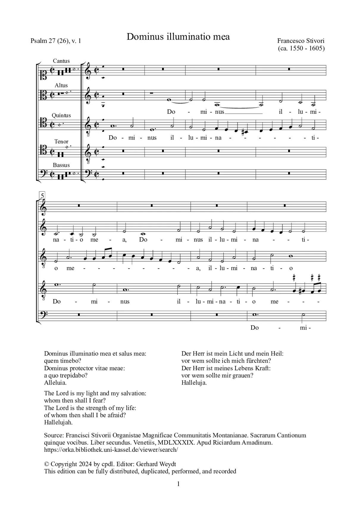 Dominus illuminatio mea - Page 1