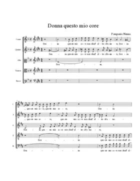 Donna questo mio core