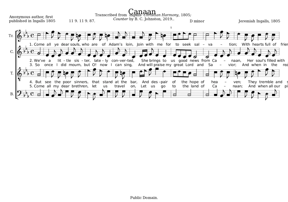 Canaan - Jeremiah Ingalls - Page 1