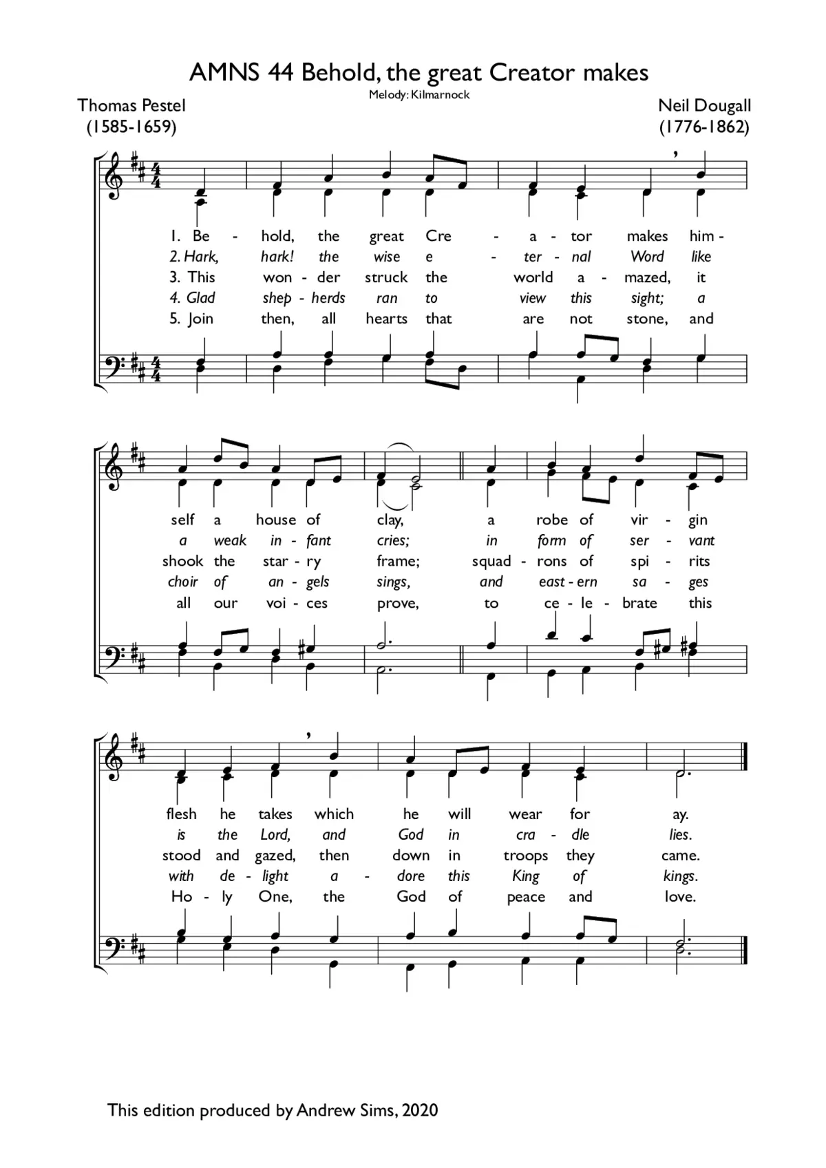 Behold, the great Creator makes - Page 1