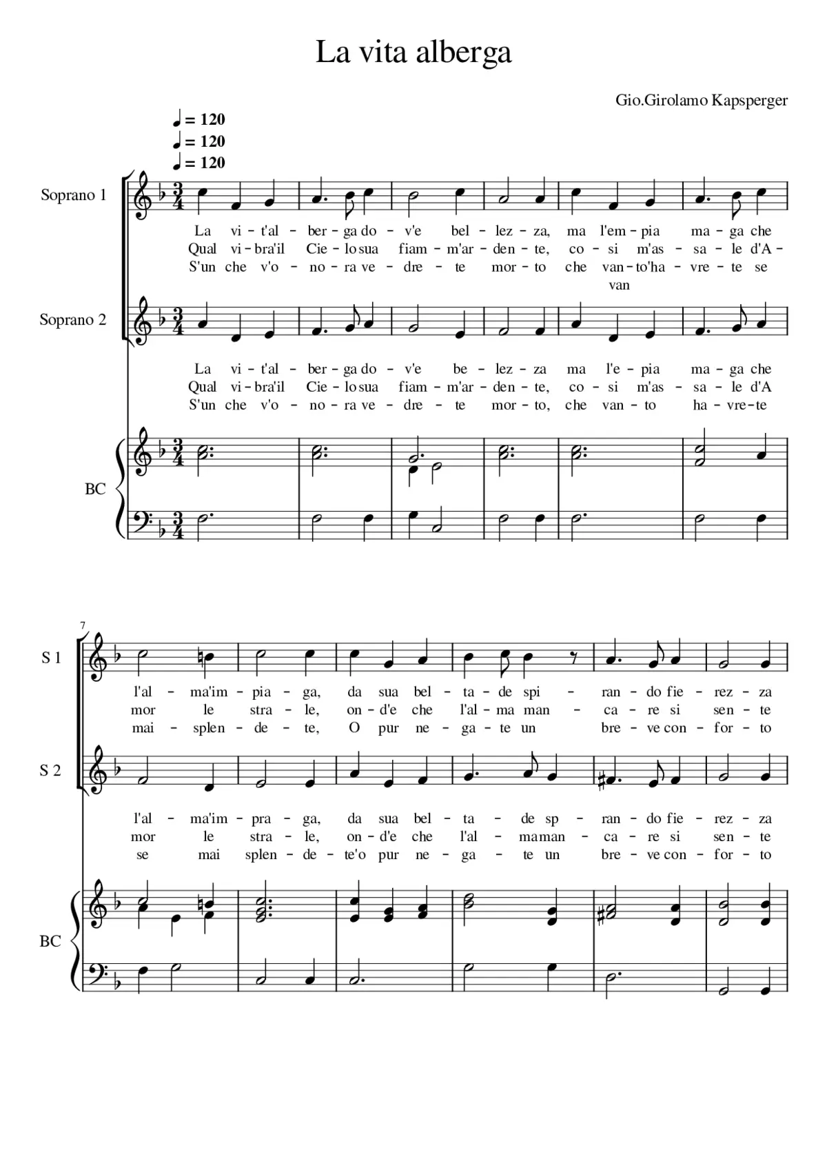 La vita alberga - Page 1