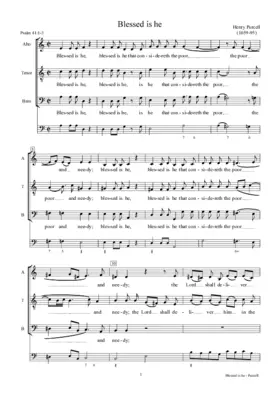 Blessed is he that considereth the poor, Z 7