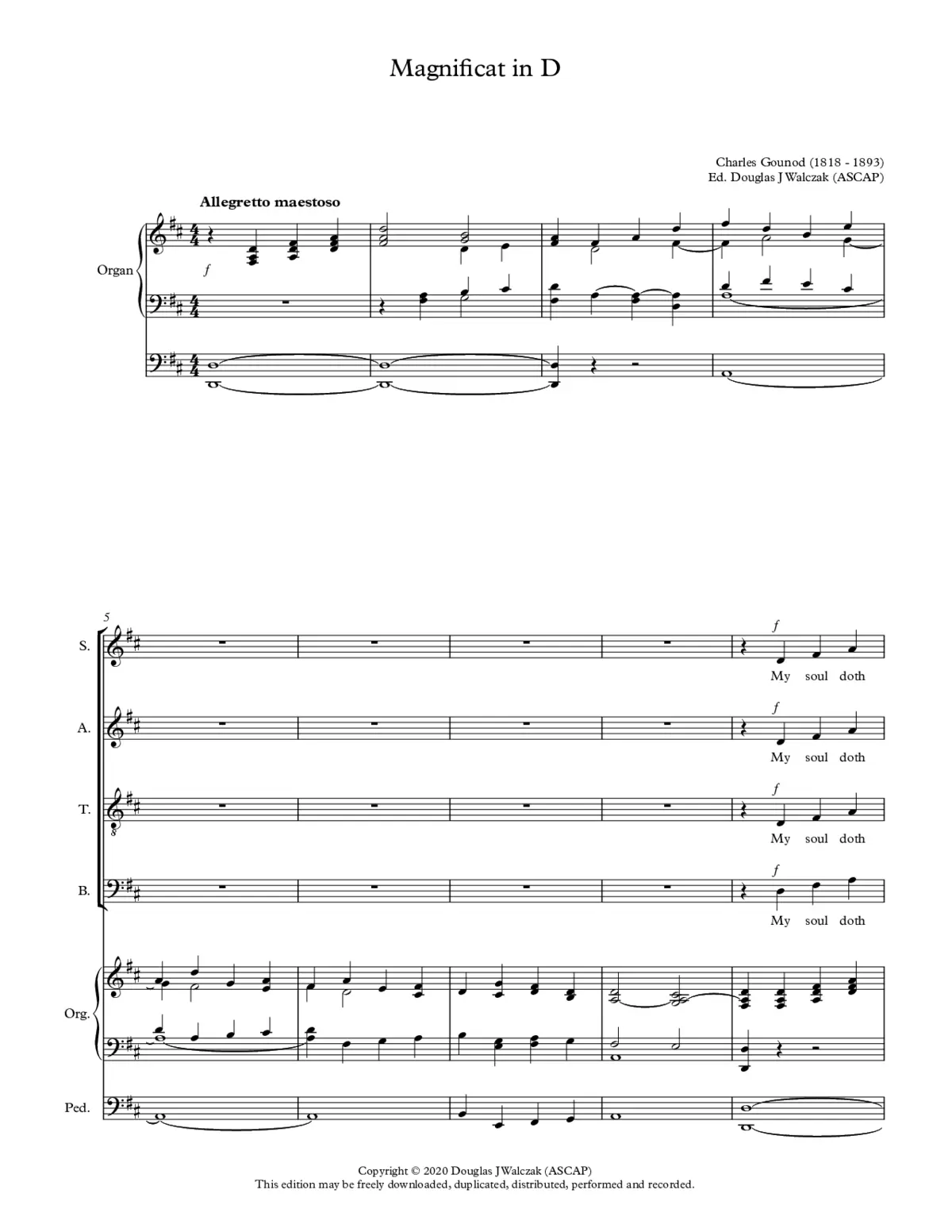 Magnificat in D - Page 1