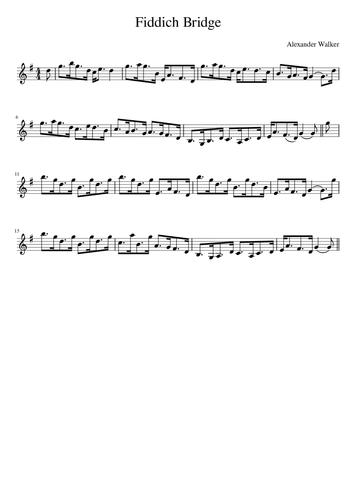 Fiddich Bridge - Page 1