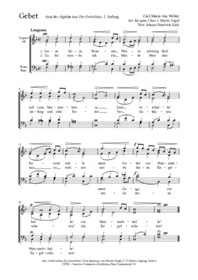 Gebet aus „Der Freischütz“