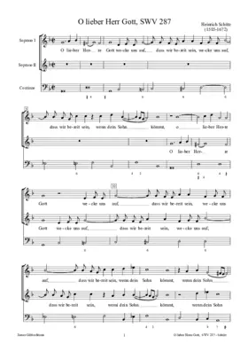 O lieber Herre Gott, SWV 287