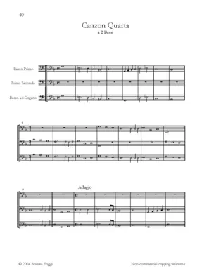 Canzon à due bassi